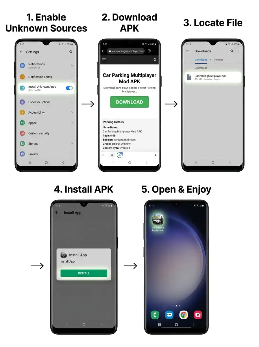 Car Parking Multiplayers Apk Installation Guide