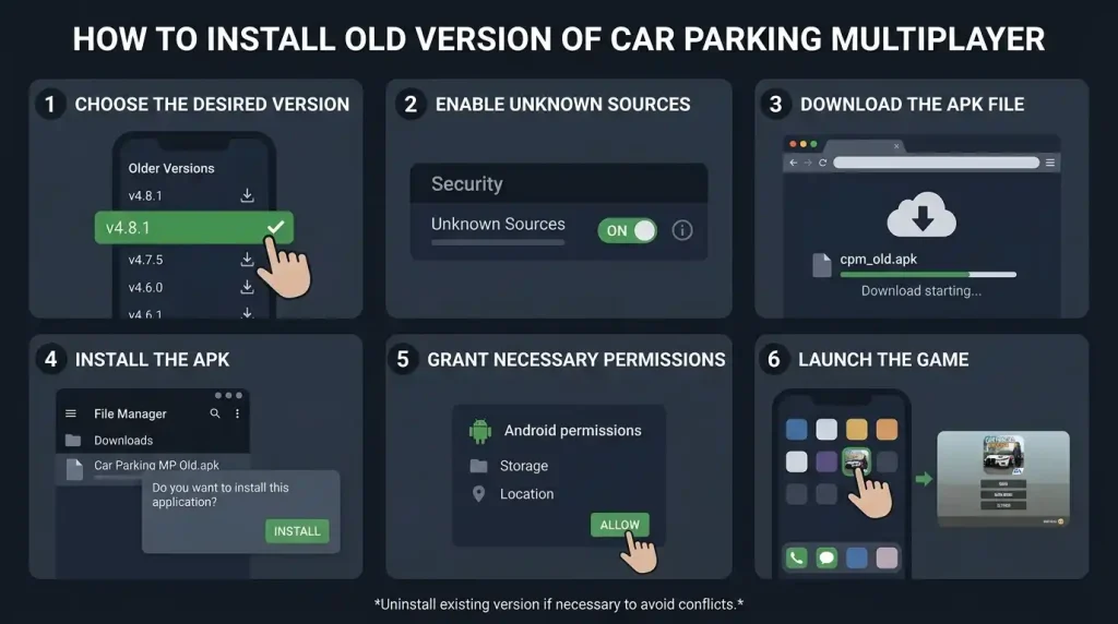 How to Download and Install Car Parking Multiplayer Old Versions