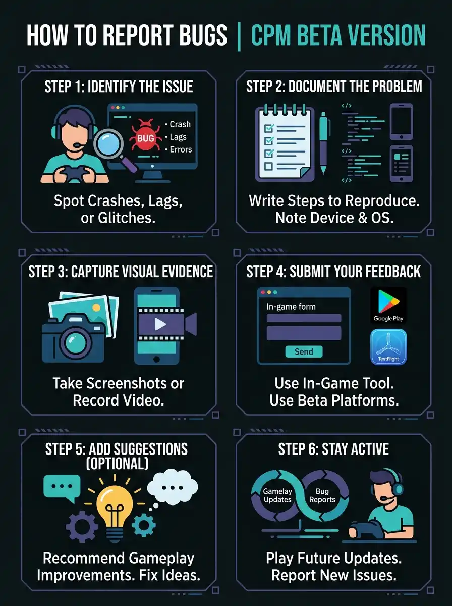 How to Report Bugs in the CPM Beta Version