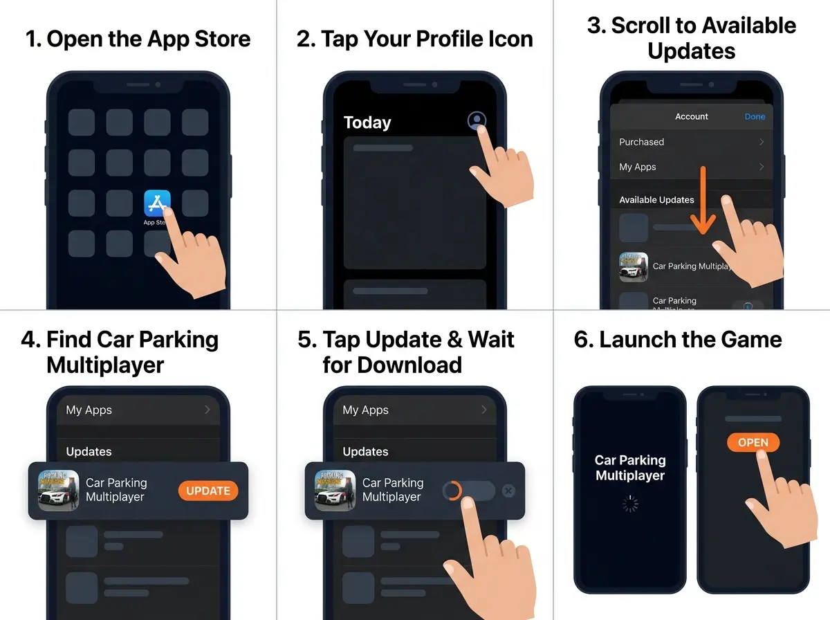 Updating Car Parking Multiplayer on iOS via the App Store