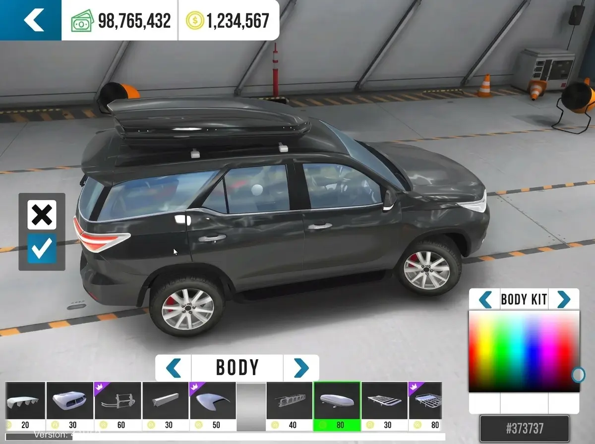 car parking beta Toyota Fortuner