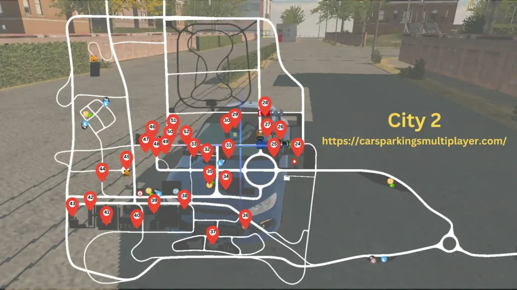 Car Parking Multiplayer City 2 Gift Locations