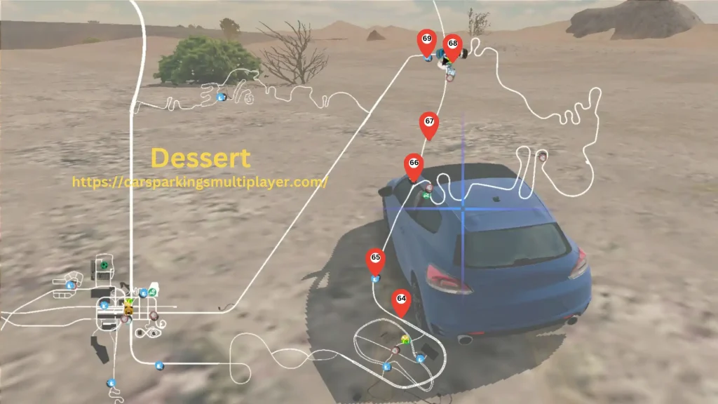 Car Parking Multiplayer Desert Map Gift Locations