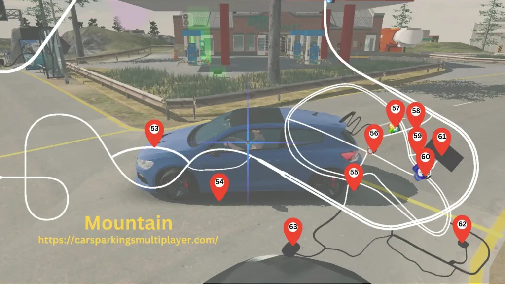 Car Parking Multiplayer Mountain Map Gift Locations