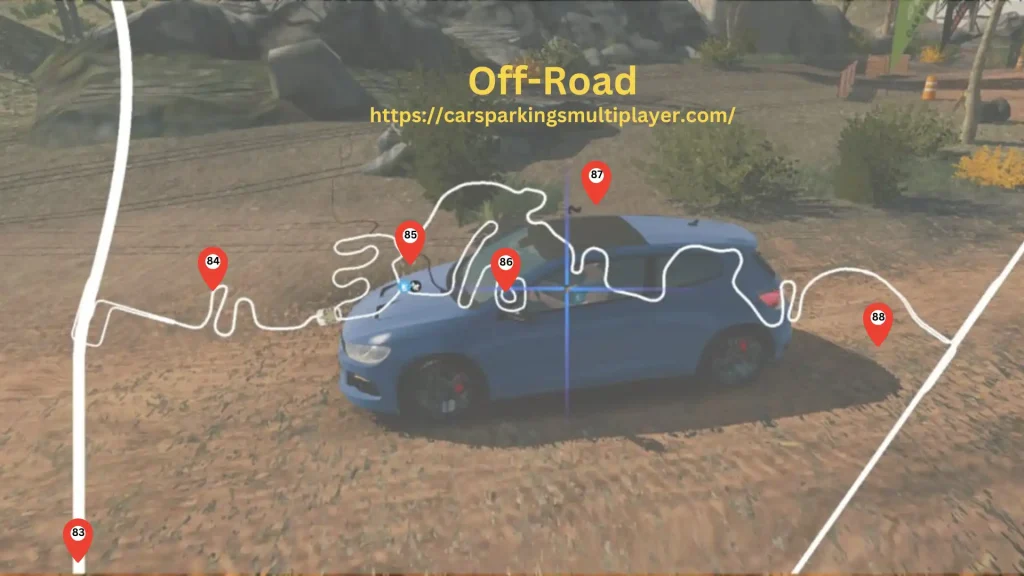 Car Parking Off-Road Map Gift Locations