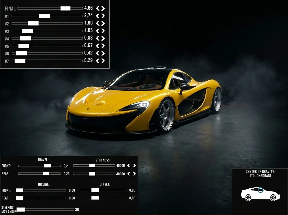 Best CPM Gearbox Settings for Fast Speed & Drifting McLaren P1